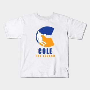 Cole Custom Player Basketball Your Name The Legend Kids T-Shirt